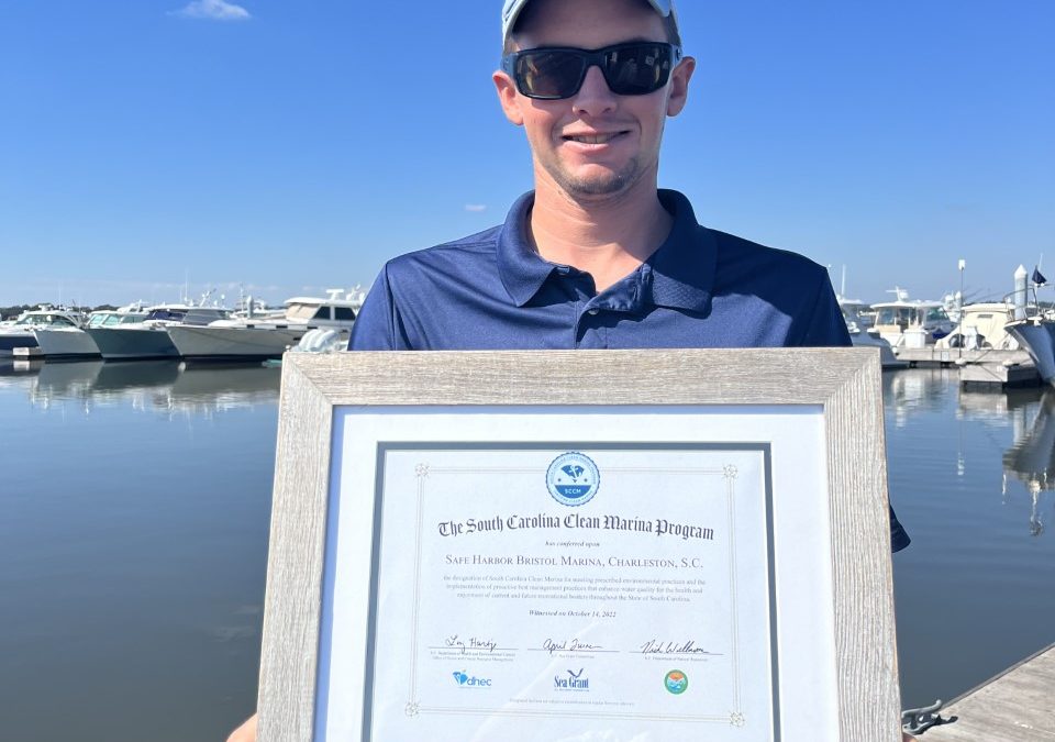Safe Harbor Bristol Marina Awarded S.C. Clean Marina Certification